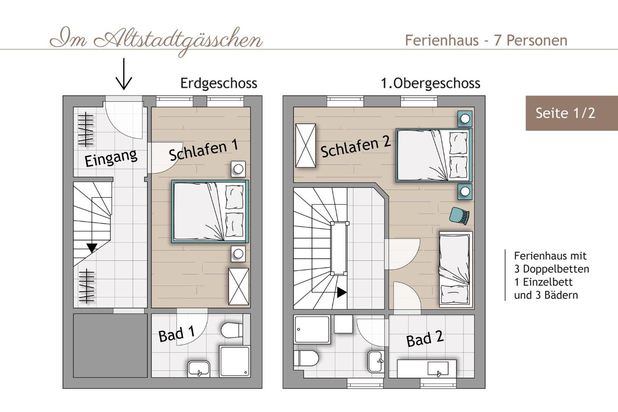 Ferienhaus Im Altstadtgaesschen Mit 3 Badezimmern Quedlinburg Eksteriør billede